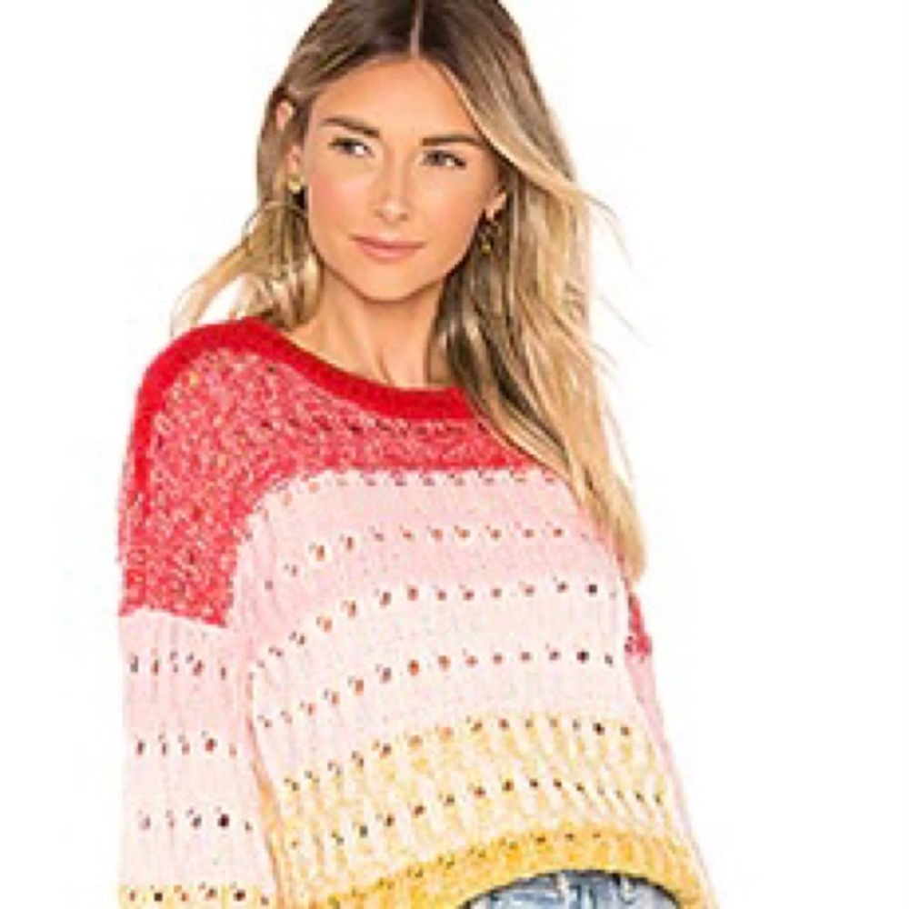 Let Go Sweater in Sunrise Stripe